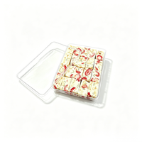 Emballages personnalisés jetables, recyclables, transparents, en plastique PET pour biscuits, chocolats, bonbons, pâtisseries, emballages alimentaires avec couvercles