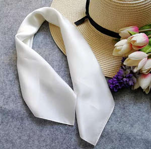 シルクハンカチスカーフ100% 100% シルクシルクバンダナブランクサテンスカーフDIY用 - Product Image 6