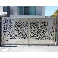 Panneaux de clôture décoratifs en aluminium découpé au laser YISHANG, modernes et populaires, pour l'extérieur, le jardin, le revêtement mural et les portails.