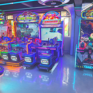 Máquina recreativa comercial de tiro de dinosaurios, operada con monedas, juego de caza de dinosaurios para 2 jugadores, juego de tiro recreativo personalizable - Product Image 3