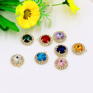Colgante de cristal con bisel de diamantes de imitación, colgantes solitarios para hacer joyas, materiales artesanales, uso diario unisex - Product Image 4
