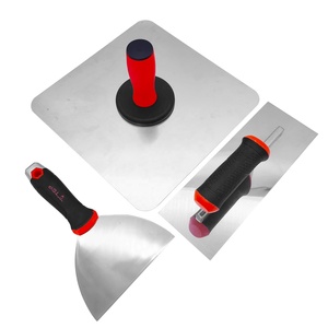 Juego <span class=keywords><strong>de</strong></span> 3 herramientas <span class=keywords><strong>de</strong></span> enlucido DIY: Espátula para <span class=keywords><strong>mortero</strong></span> <span class=keywords><strong>de</strong></span> 30 cm, Llana <span class=keywords><strong>de</strong></span> acero inoxidable <span class=keywords><strong>de</strong></span> 28 cm y Espátula para masilla <span class=keywords><strong>de</strong></span> 6 pulgadas con mango <span class=keywords><strong>de</strong></span> goma y punta para clavos - Product Image 1