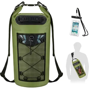 Waterproof Backpack Dry Bag 5L 10L 20L 30L 40L With Waterproof Phone Case For Kayking Boating And Fishing