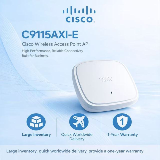 Cisco Access Point C9115AXI-E Catalyst 9115 Series 4x4 MU-MIMO Enterprise-level WIFI 6 Wireless Access Point