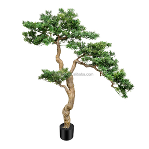 Albero di Pino Artificiale Grande 190CM Verde Realistico di Alta Qualità Finto Podocarpus Macrophyllus per Decorazione <span class=keywords><strong>Casa</strong></span> Giardino Hotel - Product Image 1