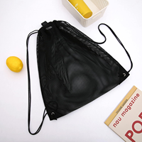 4 pièces sac à cordon en maille sac à cordes pour sport escalade gymnastique blanchisserie coquillage jouet plage et chasse (mixte 2 tailles)