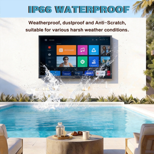 Téléviseur extérieur toutes saisons IP65 4K lisible au soleil, anti-reflet, étanche, Smart <span class=keywords><strong>TV</strong></span> avec Android OS, 3500 Nits, écran commercial - Product Image 3