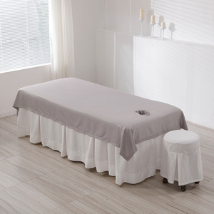 Nouvelle collection 2026 Ensemble <span class=keywords><strong>de</strong></span> draps <span class=keywords><strong>de</strong></span> table en coton mélangé blanc - Product Image 3