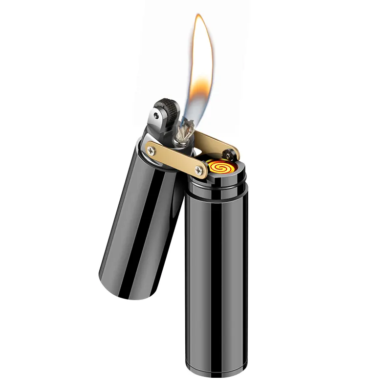 新しく発売されたガソリン-電気二重目的ライターエアブロー点火ライターその他のライター