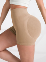 2024 nouveau short de Yoga de gymnastique taille haute côtelé séchage rapide sans couture bout à bout couleur leggings