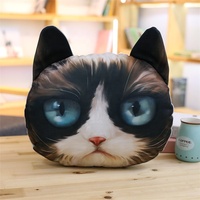 Personnalisé en peluche animaux coussin forme 3D impression doux mignon décor à la maison chat oreiller