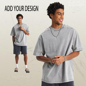 Camiseta de Hombre de Alta Calidad para Streetwear, Camiseta Lisa de 275 g/m², Peso Pesado, para Impresión de Logotipos, para OEM - Product Image 1