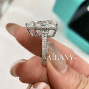 IGI-Zertifizierter 1-10 Karat Labor-Diamant Birnenförmiger PT950 Platin Luxus-<span class=keywords><strong>Ring</strong></span> mit Eingefügten Diamanten für Hochzeit und Verlobung - Product Image 3