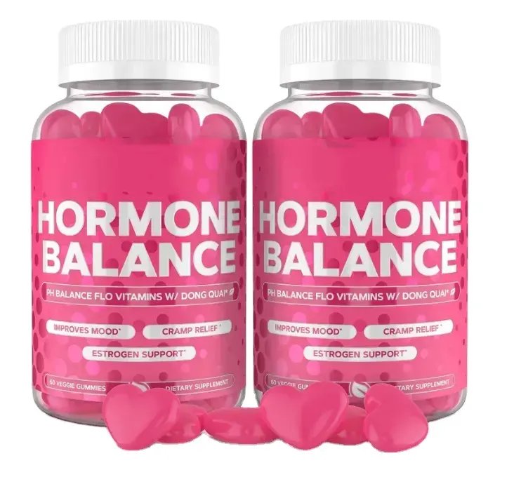Oem/ODM hormone cân bằng cho Phụ Nữ Flo & PMS cứu trợ Gummies Dong Quai & Cranberry gummy vitamin phức tạp kinh nguyệt chuột rút cứu trợ