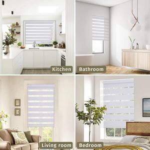 Hai Lớp Ngày Và Đêm Rèm Hướng Dẫn Sử Dụng Chuỗi Hạt Ngựa Vằn Bóng Râm Bán Mất Màn Và Màu Sắc Tuyệt Đối Tùy Chỉnh Rèm Ngựa Vằn Cho Văn Phòng - Product Image 6