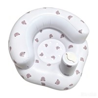 Fauteuil d'apprentissage gonflable en PVC pour bébé, confortable, portable, motif dessin animé, chaise de repas VFUN V07, support souple pour chambre à coucher