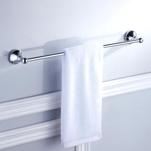 Chasis redondo cromado de un solo polo para baño, hardware colgante, pap - Product Image 2