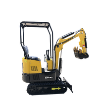 Mini-chargeuse sur chenilles Topone avec moteur diesel, capacité de 1200 kg, pour travaux de construction, avec un moment de charge élevé et une pompe