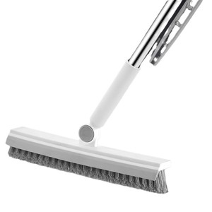 Brosse de sol à long manche avec raclette et brosse à interstice en V rotative à 180° pour le nettoyage des carreaux de salle de bain, idéale pour le dropshipping Shopify - Product Image 1