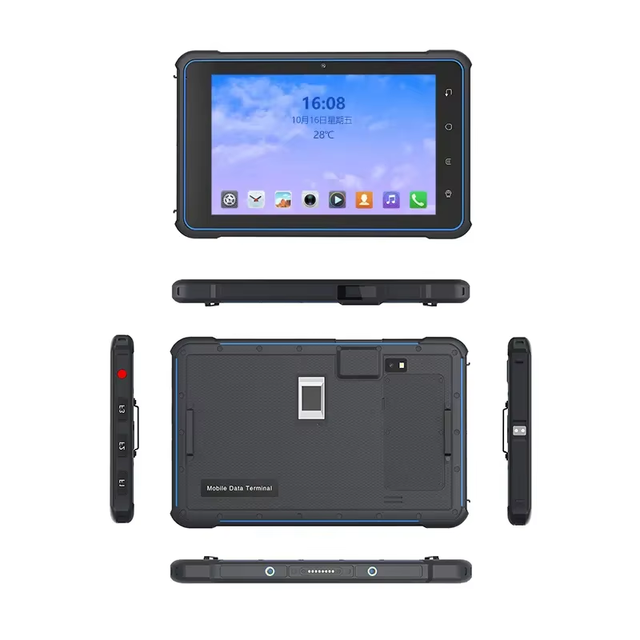 Rugged Android Industrial 8 Inch Tablet IP67 1000 Nits Sunlight Readable Nfc Rfid Reader 1D 2D Barcode Scanner for Prisons