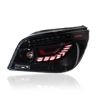 Feu arrière pour BMW Série 5 E60 2003-2010, style écailles de dragon, feu arrière LED avec clignotant séquentiel, pièce de rechange aftermarket