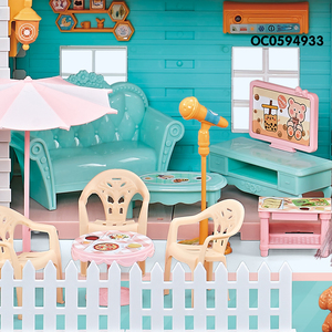 <span class=keywords><strong>Casa</strong></span> de muñecas en miniatura, muebles my lovely, villa de lujo, juguete para niñas - Product Image 3
