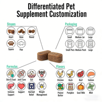Compléments alimentaires naturels certifiés GMP pour chiens avec multivitamines et nutriments fonctionnels, compléments quotidiens pour chiens de tous âges