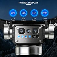 Linterna Frontal Recargable USB Tipo-C con Función de Memoria de Sensor Asafee 90 °   Luz LED Ajustable IPX4 con Interruptor Independiente para Exteriores/Senderismo