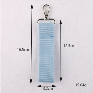 New Trend Multi-color <strong>Keychain</strong> Long Strip Woven Tape Key Chain Concise Pendant Bag Canvas Key Strap Lanyard Bag Charm - Product Image 5