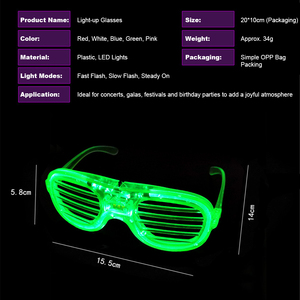 Lunettes LED clignotantes de haute qualité pour le Nouvel An 2026 – Articles de fête pour festivals, carnavals et cadeaux - Product Image 2
