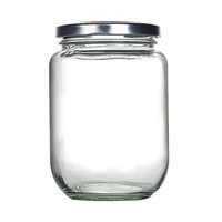 Bocaux en verre borosilicate hermétiques de qualité supérieure avec couvercles métalliques, empilables, compatibles lave-vaisselle, contenants alimentaires pour confitures, épices et projets DIY