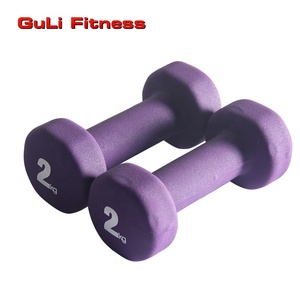 Giá rẻ chống trượt Neoprene quả tạ 1-10kg màu mã hóa mềm Grip tay trọng lượng nhà tập thể dục tập thể dục phụ nữ người đàn ông cánh tay Pilates quả tạ - Product Image 4