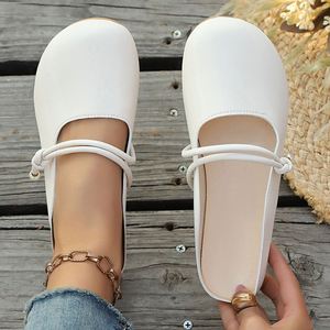 Nouvelles mules fermées 2026 pour femmes, style célébrité internet, plates, à enfiler, antidérapantes, semelle souple, chaussures d'extérieur - Product Image 3
