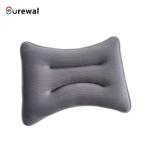 SUREWALHOME bantal 3D, dapat dicuci mendukung tulang belakang tengkuk bantal keras inti tinggi rumah tunggal dewasa portabel bantal Anti statis