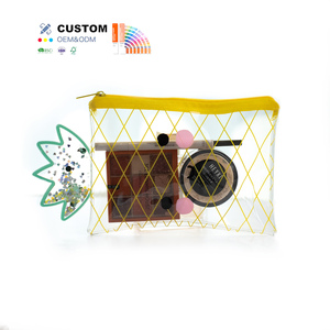 OEM ODM Custom Clear PVC <b>Cosmetic</b> <b>Bag</b> Zippered Makeup Organizer for <b>Travel</b> Accessory - Product Image 1