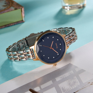 Montre à quartz pour femmes élégante et compacte à fines bretelles de style minimaliste, tendance de la mode haut de gamme, fabriquée en usine - Product Image 3