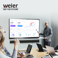 Pizarras Interactivas Inteligentes Weier de 55, 65, 75, 85, 100 y 110 Pulgadas con Pantalla Táctil para Reuniones, Enseñanza, Interfaces USB, Serie y DVI