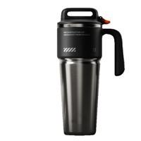 304 RVS keramische coating Mecha-stijl grote capaciteit geïsoleerde tumbler met rietje, drukknopdeksel en handvat