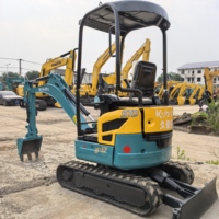 Excavatrice Kubota U17 d'occasion, mini-excavatrice Kubota d'occasion, excavatrices Kubota d'occasion pour travaux de jardinage, d'ingénierie municipale, de construction urbaine et routière