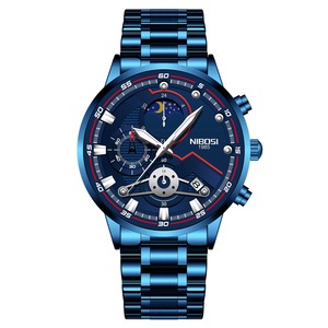 Reloj Cronógrafo de Cuarzo Dorado de Lujo Drioshipping 2503 para Hombre, Marca de Primera, Estilo Ejecutivo, Acero Inoxidable, Elegante, Aleación - Product Image 5