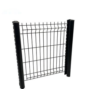 Panel de Cerca para Jardín Peach 3D, Tipo Columna, Malla de Acero Galvanizado Soldada, Duradera, Ecológica, 2m, Puerta de Seguridad Decorativa Curva - Product Image 1