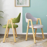 Chaise de salle à manger de style scandinave, mobilier de maison simple et décontracté, pour bureau, tabouret d'étude, café, restaurant, salle de négociation