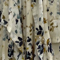 Fabricants de vêtements sur mesure – Nouvelle collection printemps-été-automne : Robe décontractée à volants, manches longues, taille naturelle, infroissable, imprimé floral