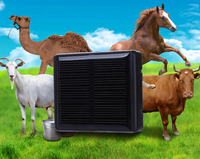 Traceur GPS solaire pour chèvre Traceur GPS pour animaux de ferme Cheval Traqueur solaire pour vache