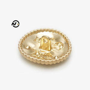 Bottone con gambo dorato di fascia alta con stella lucida decorazione con diamanti a forma di luna rivestita per abito Cardigan maglione - Product Image 5