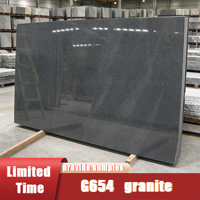 Granit noir sésame naturel G654, pierre d'ingénierie en gros, idéal pour les grands sols d'hôtels et les plateformes d'îlots de cuisine intérieurs