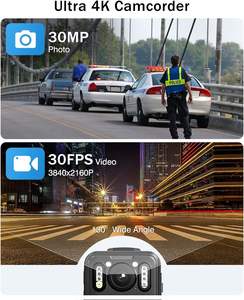 Boblov Max 256GB GPS <span class=keywords><strong>2</strong></span>*3000MAh Tầm Nhìn Ban Đêm 4K Máy Quay Video Mặc Cơ Thể Cam An Ninh Cơ Thể Đeo Máy Ảnh - Product Image 3