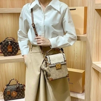 Sac à main vintage pour femme, style bandoulière, imperméable, doublure PVC avec fermeture éclair, sacoche de téléphone durable et portable