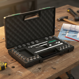 Jeu de clés à douilles Stahlwille <span class=keywords><strong>33</strong></span> pièces 3/8'' (métrique et impérial) : Kit professionnel polyvalent pour <span class=keywords><strong>la</strong></span> réparation automobile et générale - Product Image 4