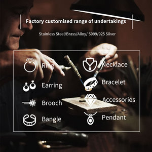 Fabricante <span class=keywords><strong>de</strong></span> Joyería <span class=keywords><strong>de</strong></span> <span class=keywords><strong>Acero</strong></span> <span class=keywords><strong>Inoxidable</strong></span> Plateado, Diseño Personalizado OEM ODM, Anillos, <span class=keywords><strong>Aretes</strong></span>, Pulseras, Colgantes <span class=keywords><strong>y</strong></span> Collares - Product Image 1